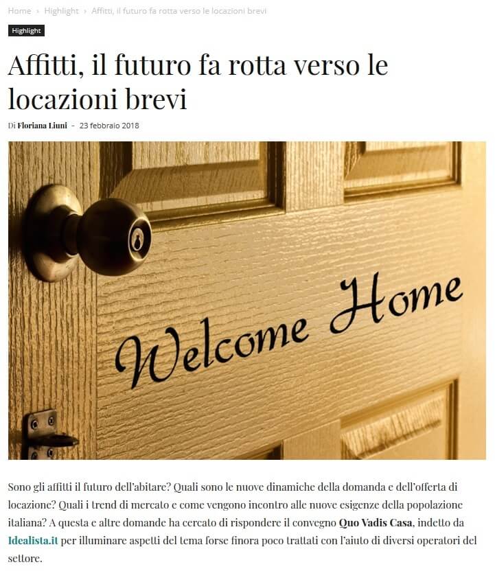 Affitti, il futuro fa rotta verso le locazioni brevi (Requadro)