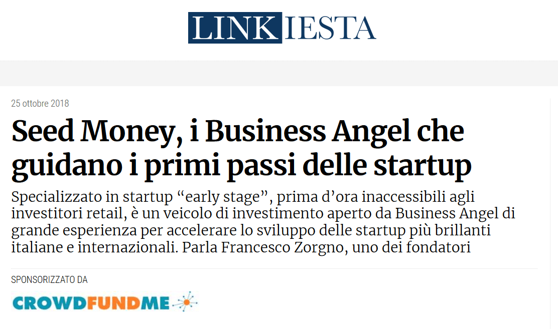 Seed Money, i Business Angel che guidano i primi passi delle startup (Linkiesta)