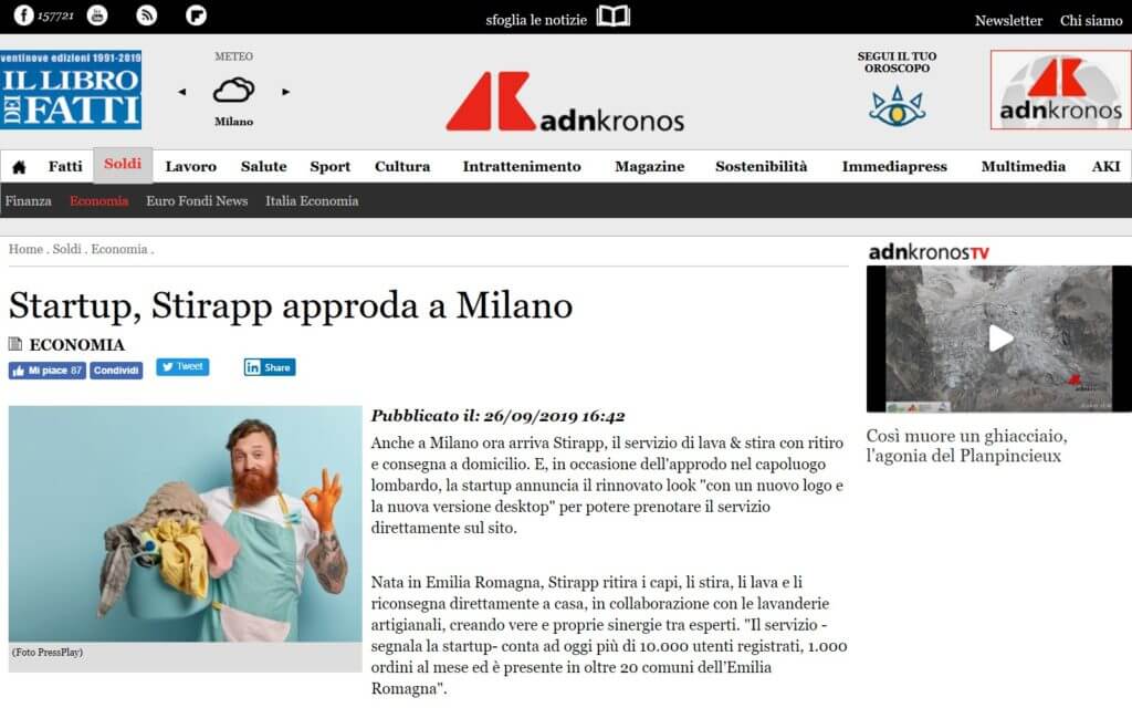 Startup, Stirapp approda a Milano (adnkronos)